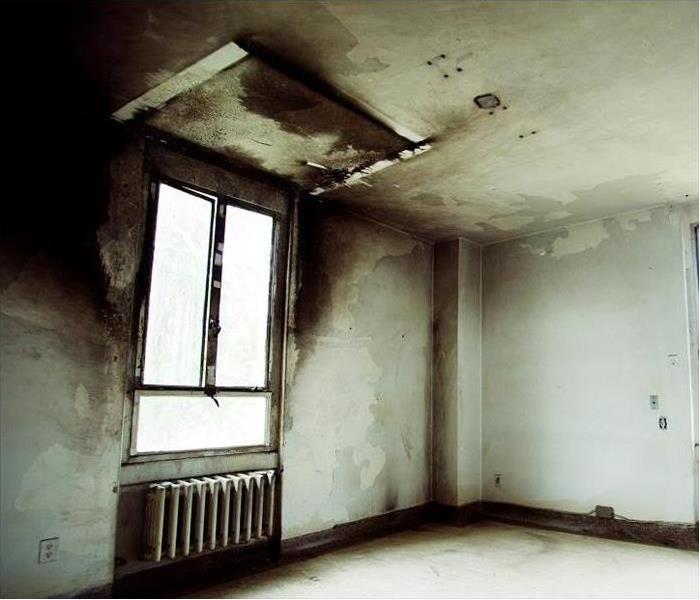 Soot In A Room After Fire